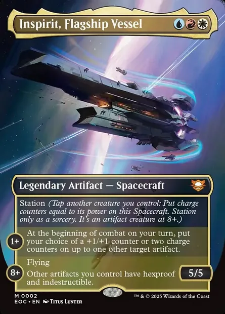 Inspirit, Flagship Vessel, Magic card EOC 2 — Edge of Eternities Commander set