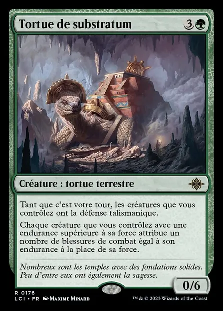 Tortue de substratum, carte Magic LCI 176 — extension The Lost Caverns of Ixalan