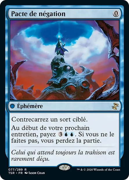 Pacte de négation, carte Magic TSR 77 — extension Spirale Temporelle Remastered