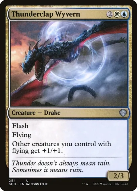 Thunderclap Wyvern, Magic card SCD 251 — Starter Commander Decks set
