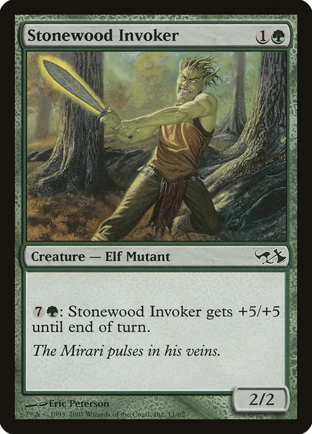 Stonewood Invoker, Magic card DD1 11 — Duel Decks: Elves vs. Goblins set