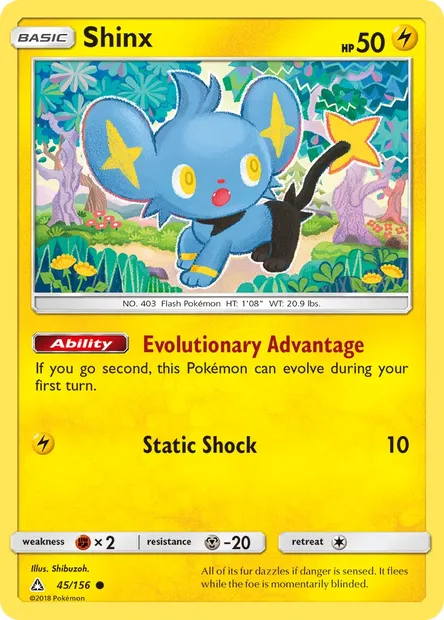 Shinx, Pokémon card UPR 45 — Ultra Prism set