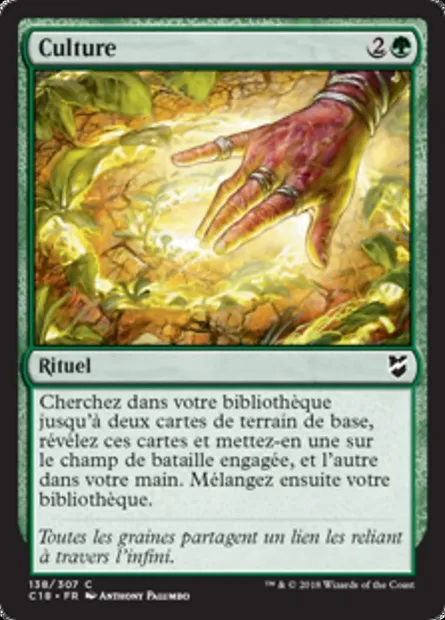 Culture, carte Magic C18 138 — extension Commander 2018