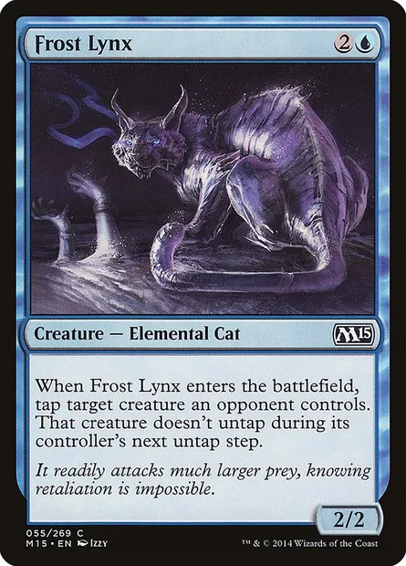 Frost Lynx, Magic card M15 55 — Magic 2015 set