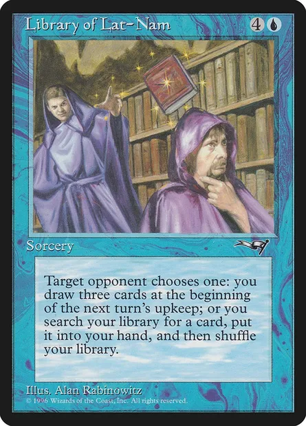 Bibliothèque de Lat-Nam, carte Magic ALL 31 — extension Alliances