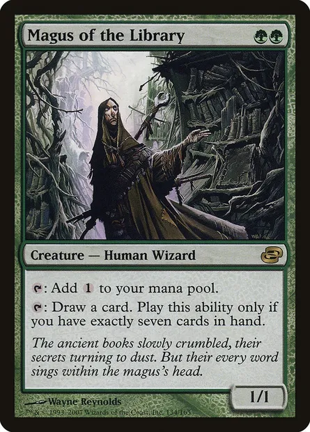 Mage de la bibliothèque, carte Magic PLC 134 — extension Chaos planaire