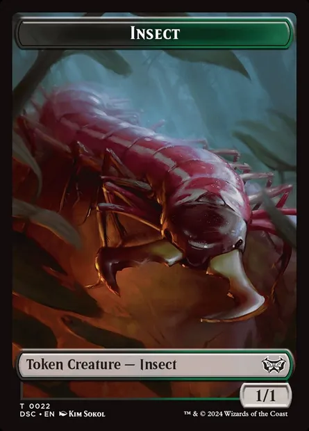 Insect, carte Magic TDSC 22 — extension Duskmourn Commander Tokens