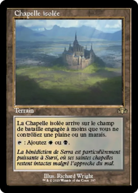 Chapelle isolée, carte Magic DMR 397 — extension Dominaria Remastered