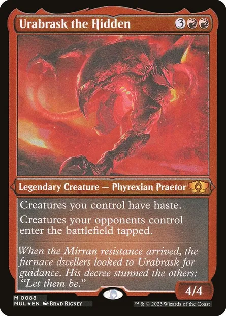 Urabrask the Hidden, Magic card MUL 88 — Multiverse Legends set