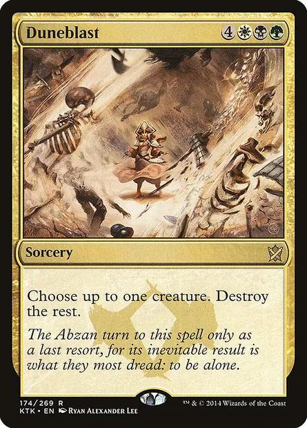 Duneblast, Magic card KTK 174 — Khans of Tarkir set