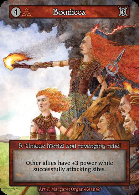 Boudicca, carte Sorcery ATH 011 — extension Arthurian Legends