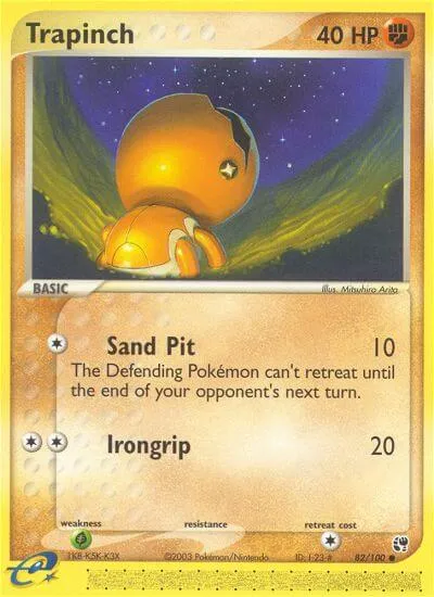 Trapinch, Pokémon card SS 82 — Sandstorm set
