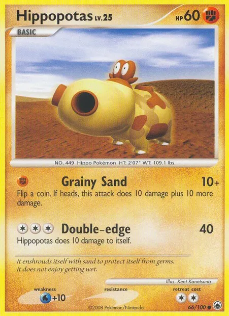 Hippopotas, Pokémon card MD 66 — Majestic Dawn set