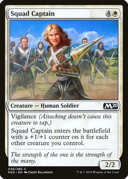 Squad Captain, Magic card M20 38 — Core Set 2020 set