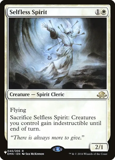 Selfless Spirit, Magic card PLST EMN-40 — The List set