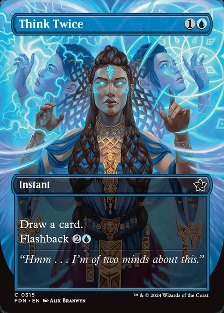 Think Twice, Magic card FDN 315 — Foundations set