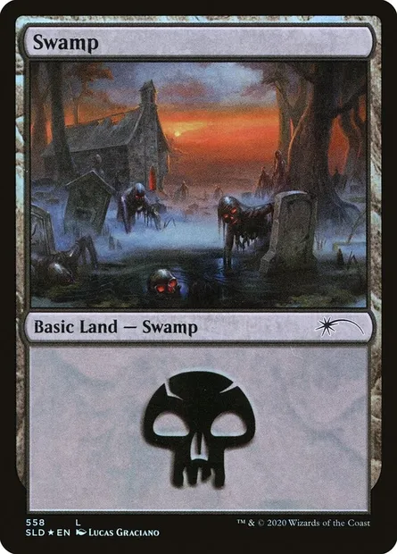 Swamp, Magic card SLD 558 — Secret Lair Drop set