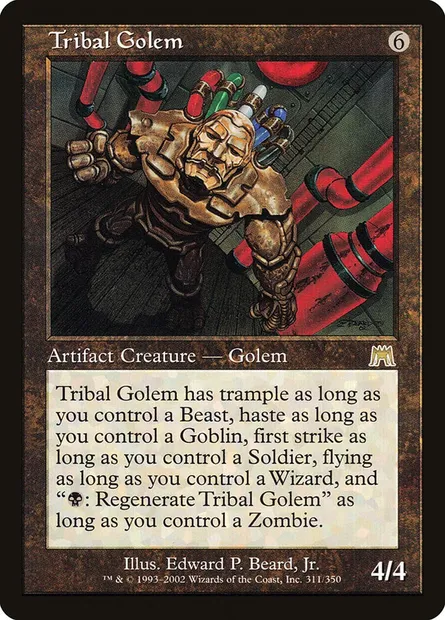 Golem tribal, carte Magic ONS 311 — extension Carnage