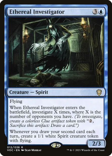 Ethereal Investigator, Magic card VOC 12 — Crimson Vow Commander set
