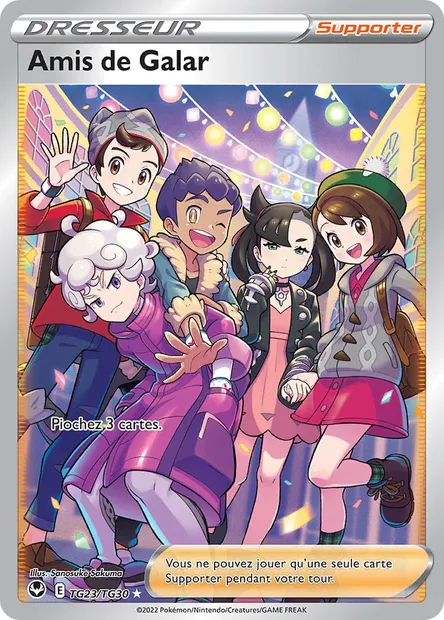 Amis de Galar, carte Pokémon SIT TG23 — extension Tempête Argentée