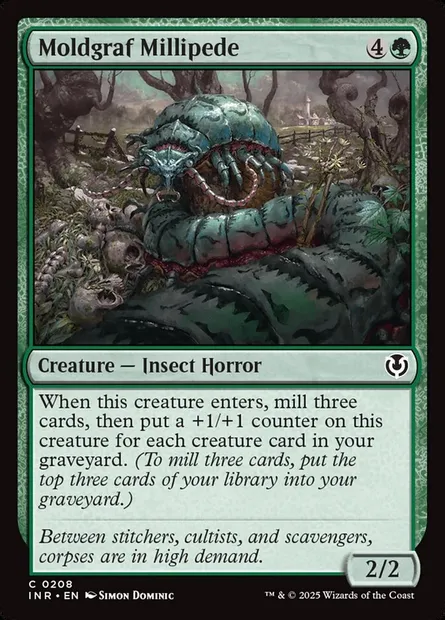 Moldgraf Millipede, Magic card INR 208 — Innistrad Remastered set