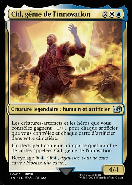 Cid, génie de l'innovation, carte Magic FIN 417 — extension Final Fantasy