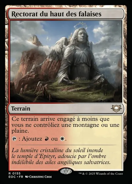 Rectorat du haut des falaises, carte Magic EOC 155 — extension Edge of Eternities Commander