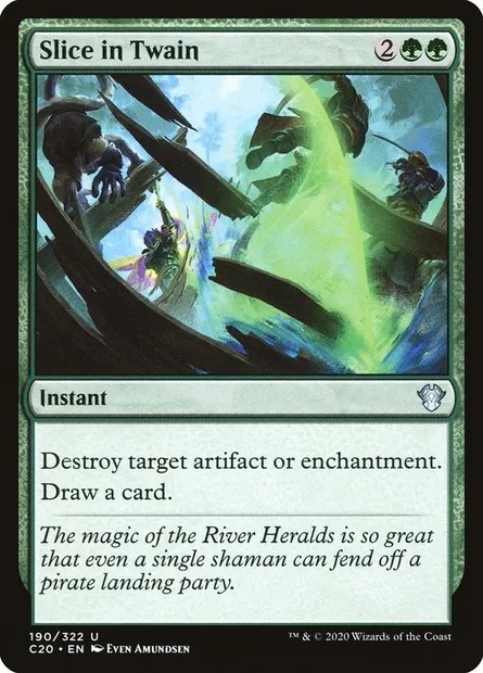 Slice in Twain, Magic card C20 190 — Commander 2020 set