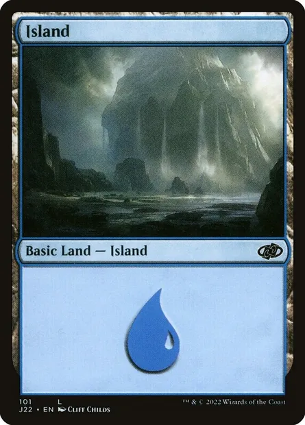 Island, Magic card J22 101 — Jumpstart 2022 set