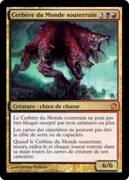 Cerbère du Monde souterrain, carte Magic THS 208 — extension Theros
