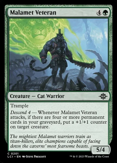 Malamet Veteran, Magic card LCI 201 — The Lost Caverns of Ixalan set