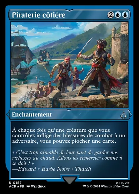 Piraterie côtière, carte Magic ACR 187 — extension Assassin's Creed