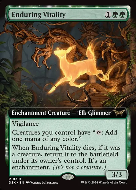Enduring Vitality, Magic card DSK 381 — Duskmourn: House of Horror set