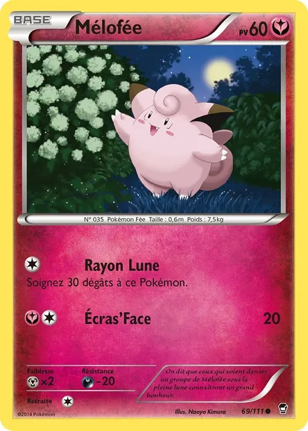 Mélofée, carte Pokémon FFI 69 — extension Poings Furieux