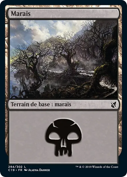 Marais, carte Magic C19 294 — extension Commander 2019