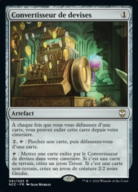Convertisseur de devises, carte Magic NCC 81 — extension New Capenna Commander