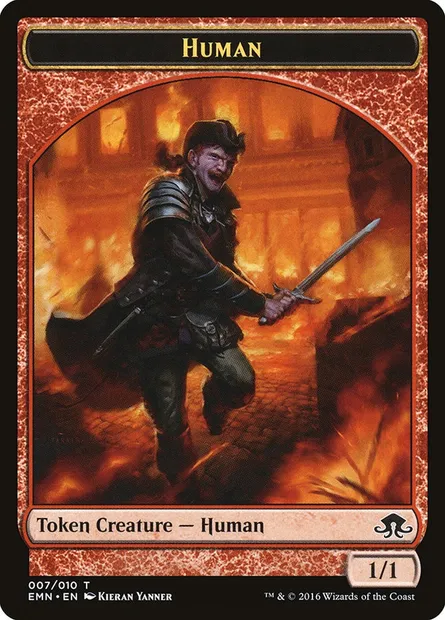 Human, carte Magic TEMN 7 — extension Eldritch Moon Tokens