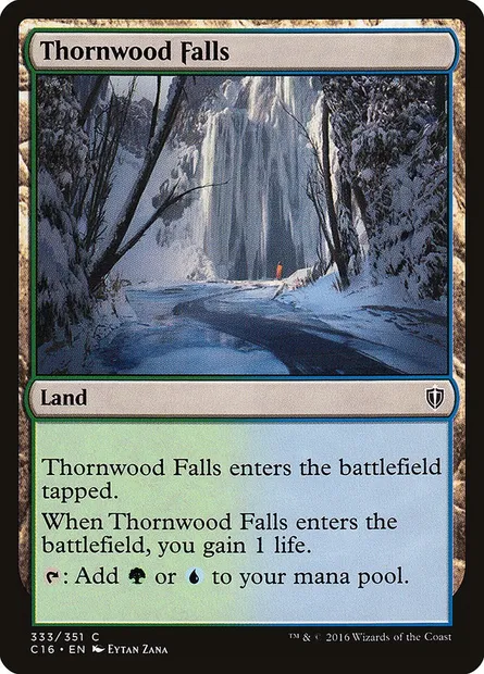 Thornwood Falls, Magic card C16 333 — Commander 2016 set