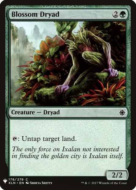 Dryade florale, carte Magic PLST XLN-178 — extension The List