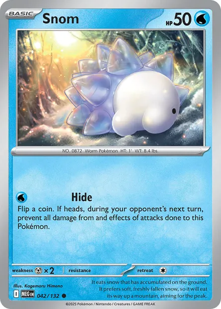Snom, Pokémon card MEG 042 — Mega Evolution set