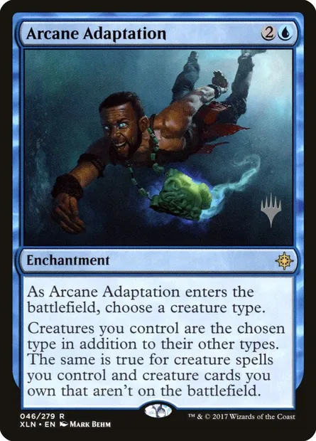 Arcane Adaptation, Magic card PXLN 46p — Ixalan Promos set