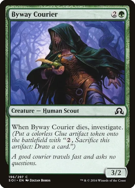 Byway Courier, Magic card SOI 196 — Shadows over Innistrad set