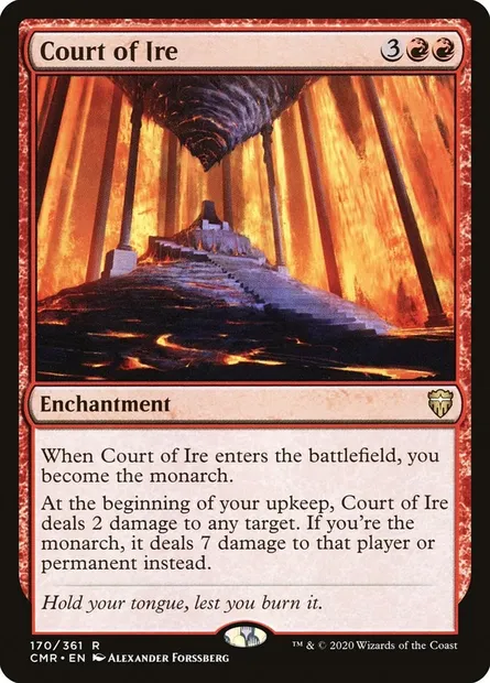 Court of Ire, Magic card CMR 170 — Commander Legends set