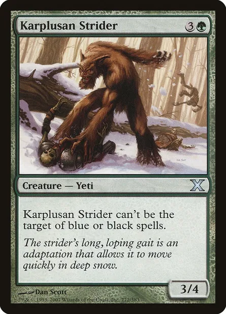 Karplusan Strider, Magic card 10E 272 — Tenth Edition set