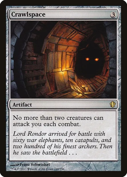Crawlspace, Magic card C13 240 — Commander 2013 set
