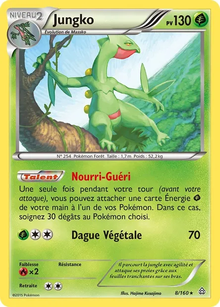 Jungko, carte Pokémon PRC 8 — extension Primo-Choc