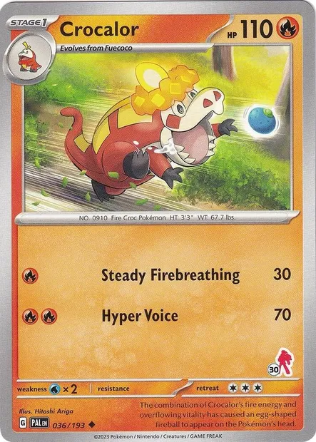 Crocogril, carte Pokémon BA24 036-30 — extension Battle Academy 2024
