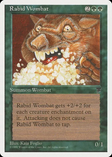 Rabid Wombat, Magic card CHR 67 — Chronicles set