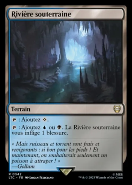 Rivière souterraine, carte Magic LTC 342 — extension Tales of Middle-earth Commander