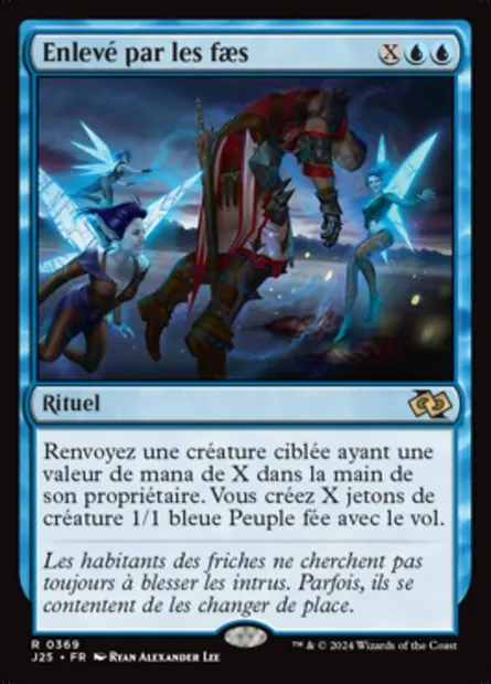 Enlevé par les faes, carte Magic J25 369 — extension Foundations Jumpstart